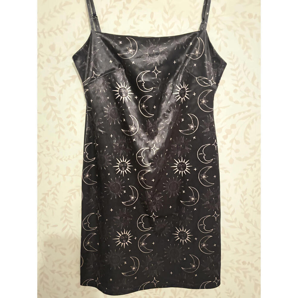 FALL CLEARANCE Urban Outfitters Celestial Print Slip Dress - Picture 2 of 6